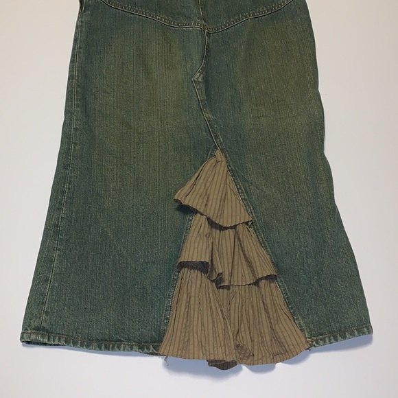Mango Ruffled Insert Jean Skirt - Women’s Size 2 - Picture 6 of 11